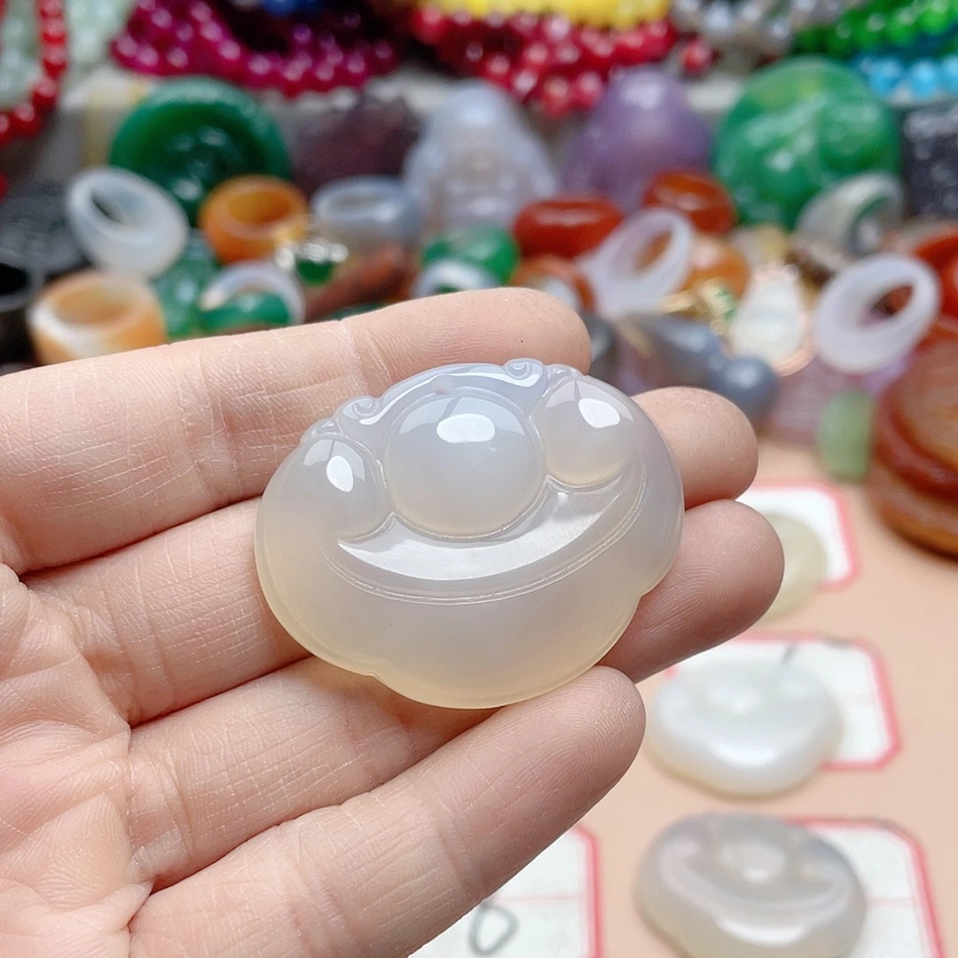 玛瑙/玉髓颈饰合金宛*