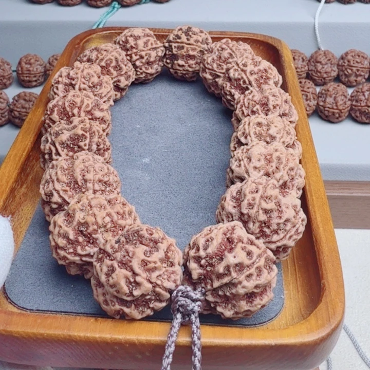 很***嗨金刚菩提手串原生态安娜五星梅花深沟粗筋拉沟梅花订制