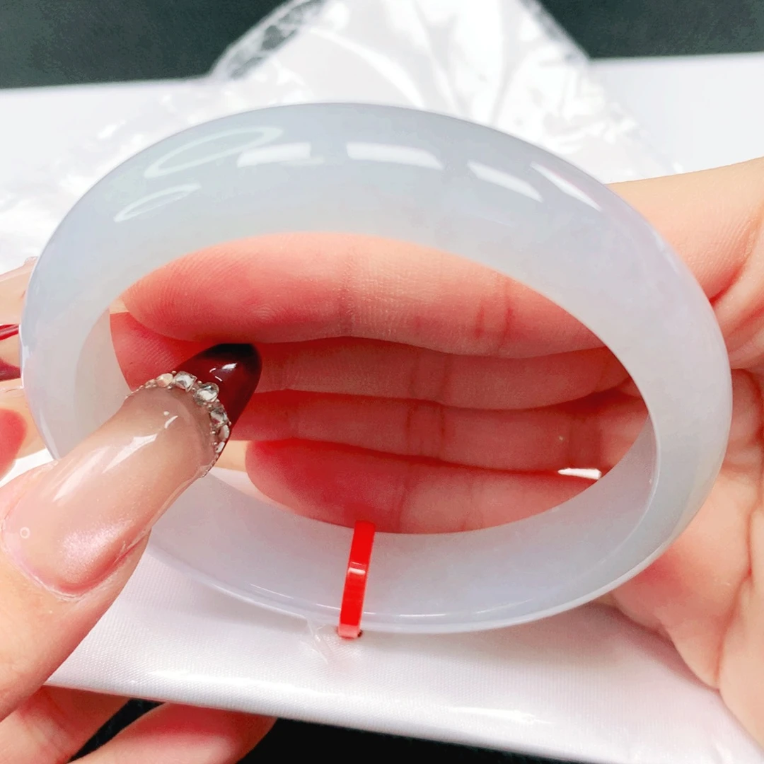 翡翠未镶嵌手镯57.58