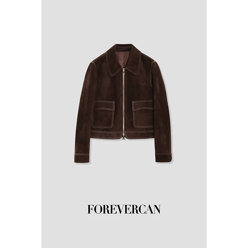 FOREVERCAN“佛罗伦萨”复古做旧风经典百搭夹克外套 SC22158