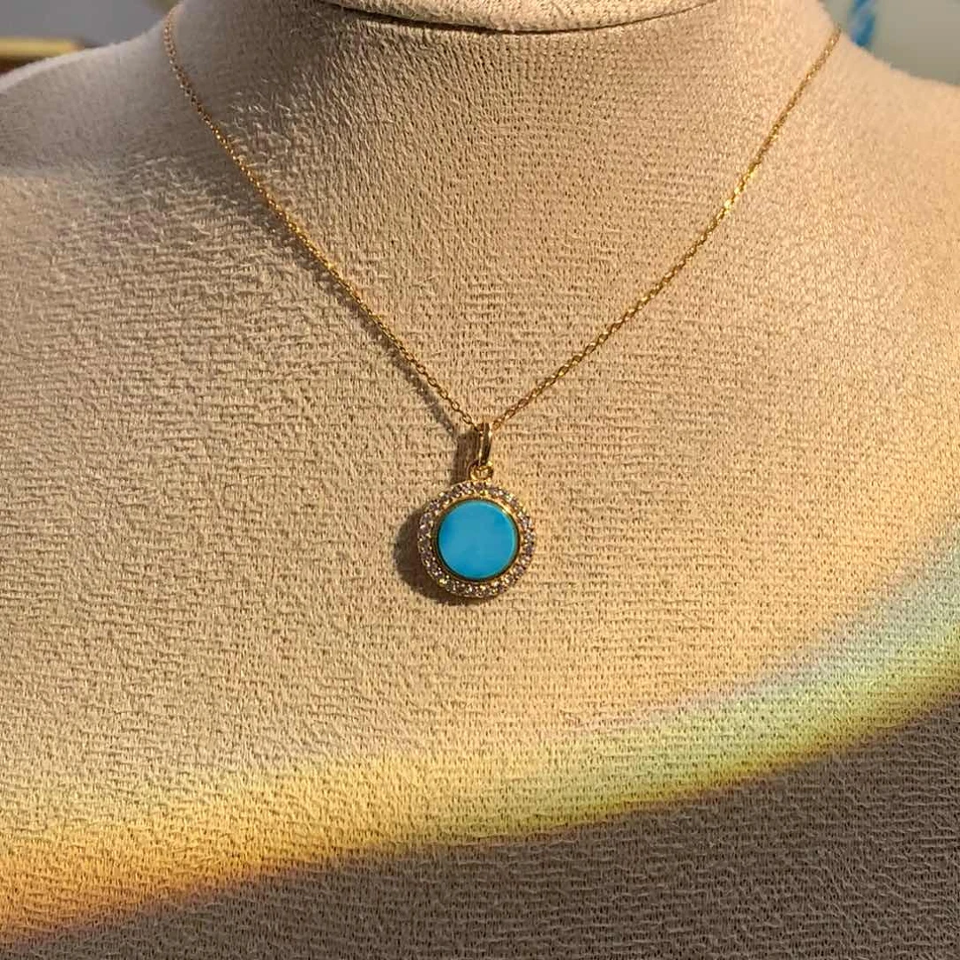 未镶嵌绿松石项链