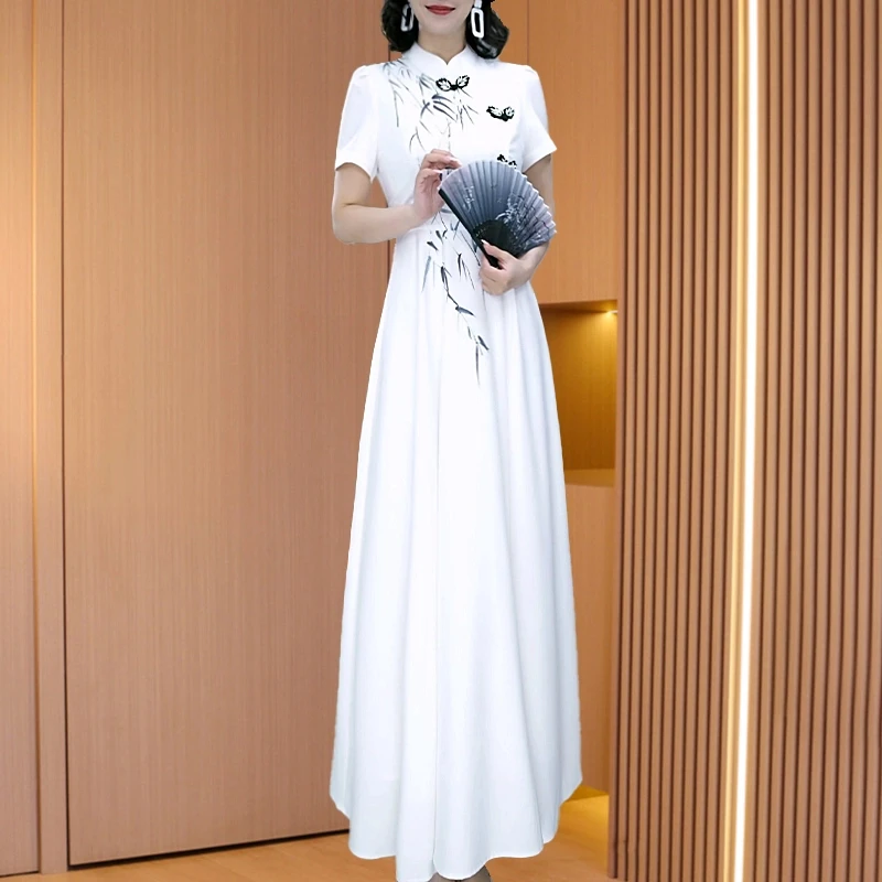 【可蓓儿】新中式正肩礼服薄纱漂亮连衣裙子贵气轻奢华高级2025新款