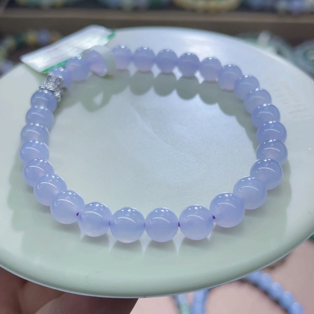 未镶嵌手链翡翠粉紫卡6