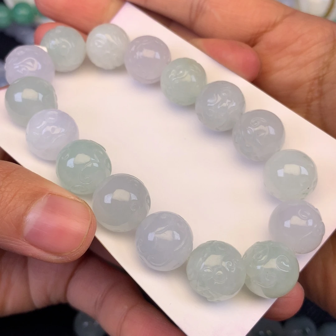 翡翠未镶嵌颈饰天然缅甸翡翠A货卡13