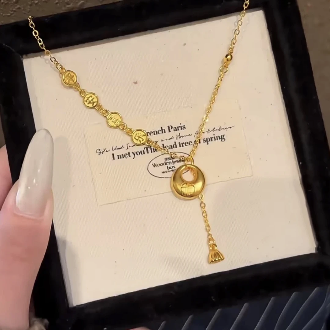 项链 【高定款】平安喜乐福运满满小胖福流苏吊坠项链X-113