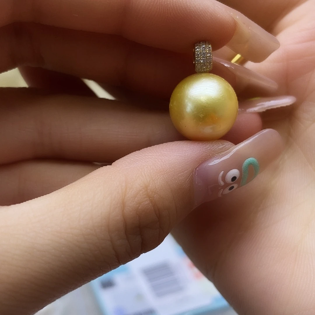 海水珍珠18K金镶嵌颈饰