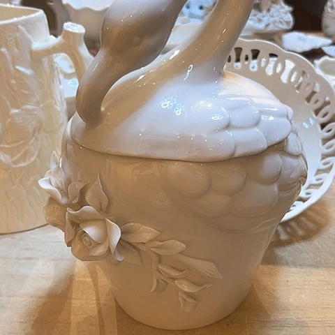 瓷微瑕火烈鸟汤锅一个