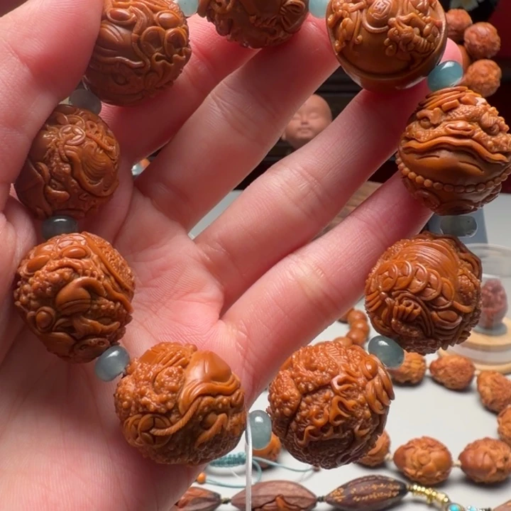 手串/手链橄榄核金蝉