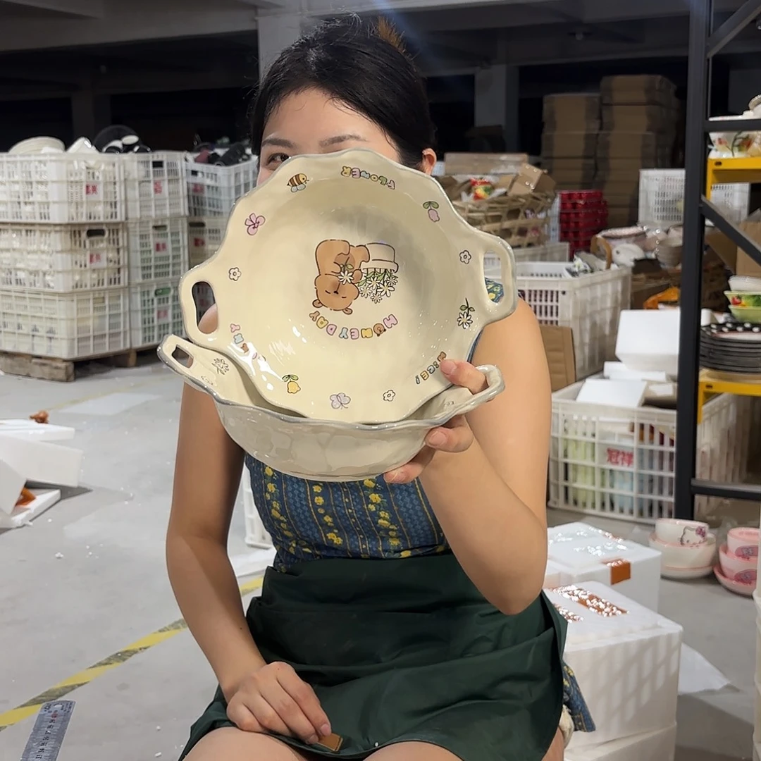 瓷微瑕陶瓷餐具釉下彩