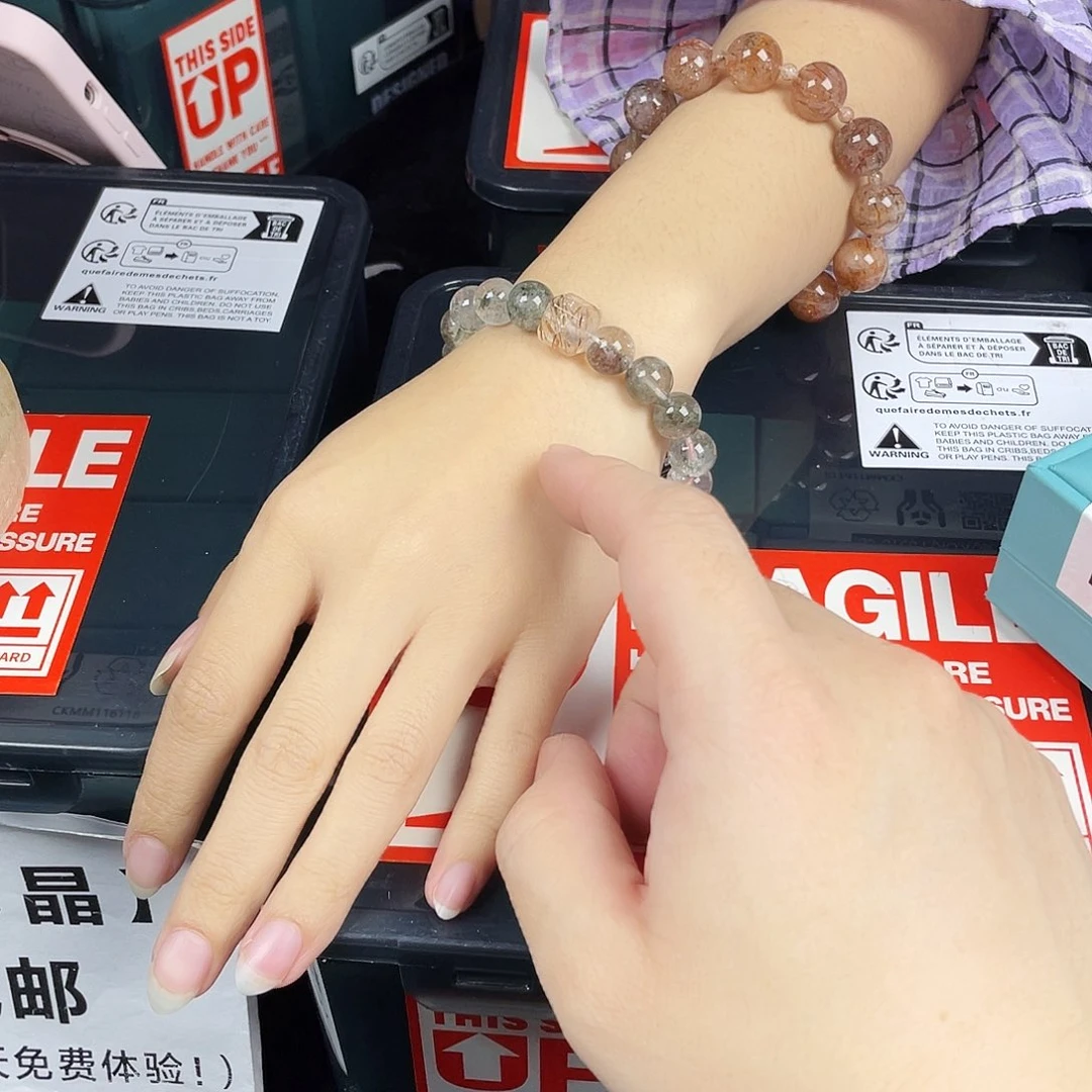 手串银S925镀金镶嵌水晶