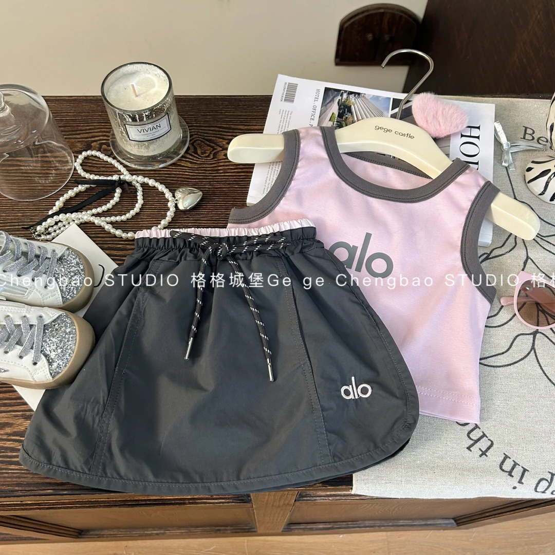 女童夏装套装2025新款洋气韩版女宝宝时髦夏季两件套C1800