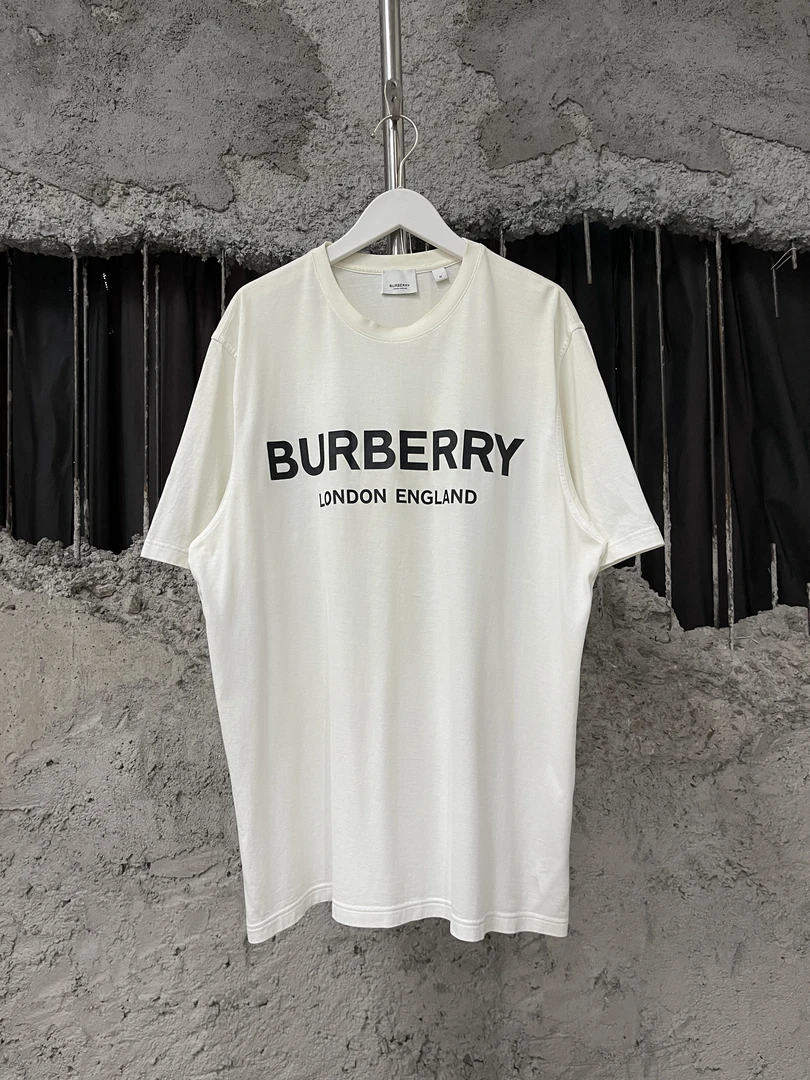 95新 BURBERRY/博柏利 短袖/m码/95新 纯色简约百搭时尚潮流T恤