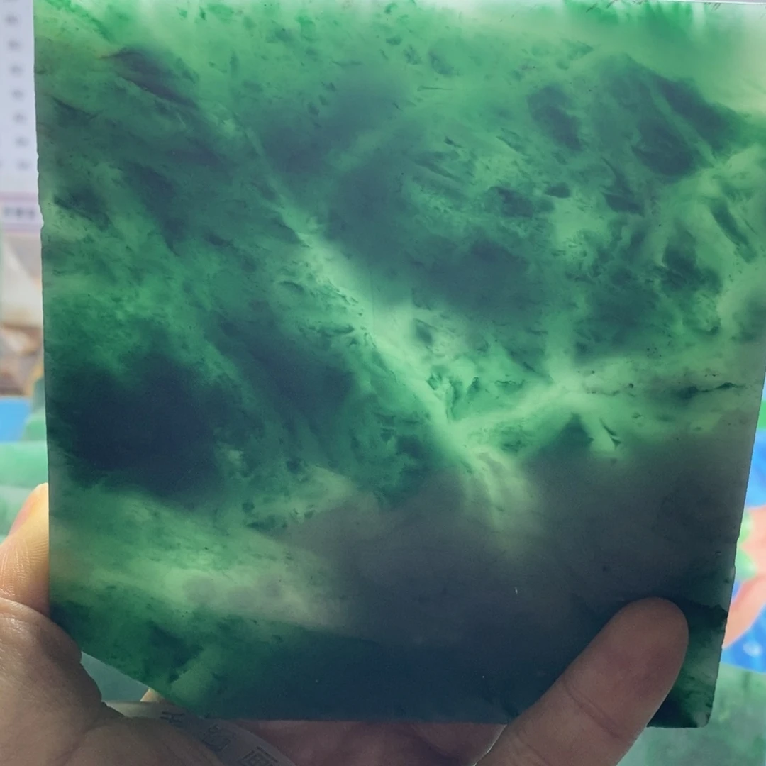 用***云定制石英质玉（非洲翠）天然非州翠手镯