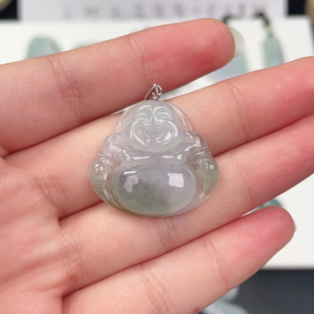 惜****翡翠未镶嵌颈饰佛公