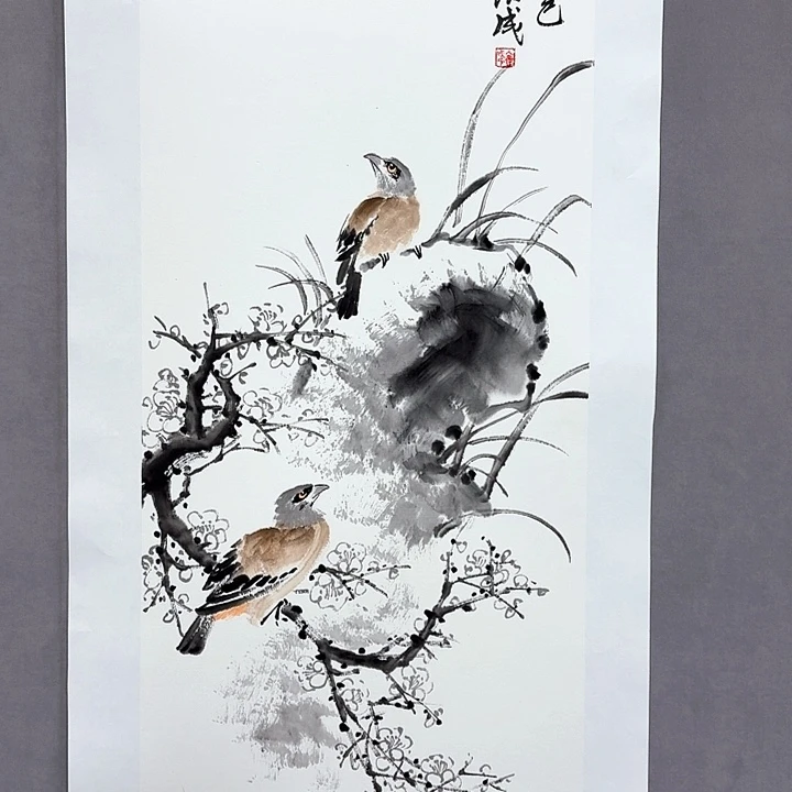 国画亲笔手绘放心去藏