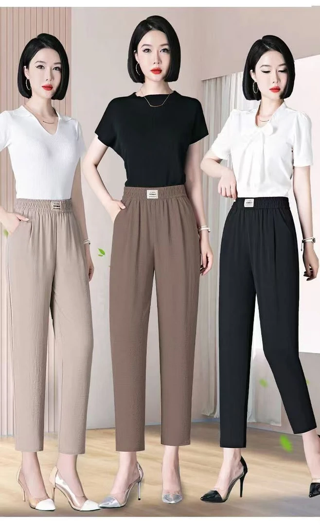 夏季薄款女装阔腿直筒微喇裤（直播专用链接，以直播间扣号为准）