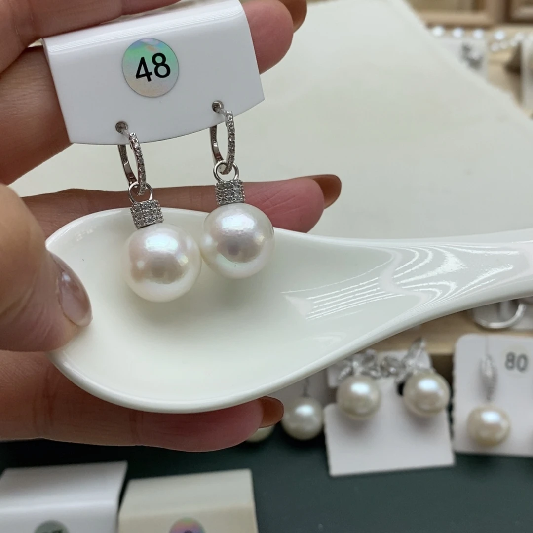 优***姐淡水珍珠银S925镶嵌颈饰