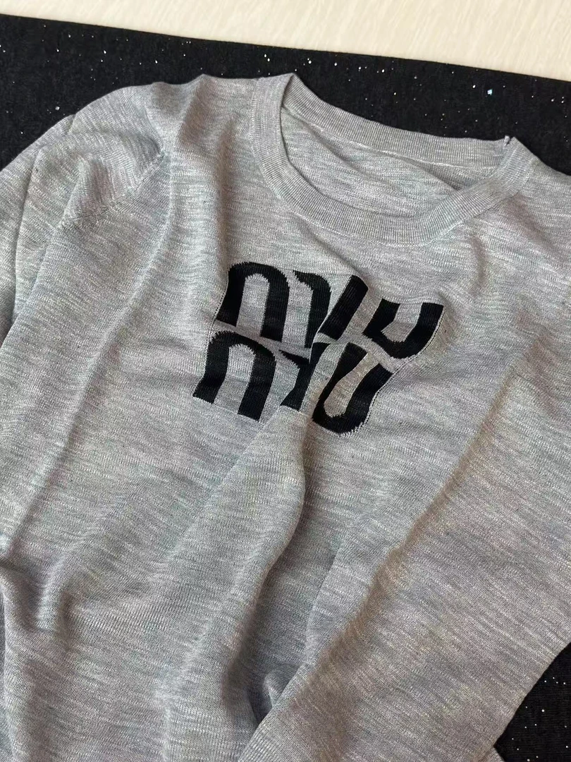 M字母/薄款气质透气针织休闲百搭简约防晒套头041210