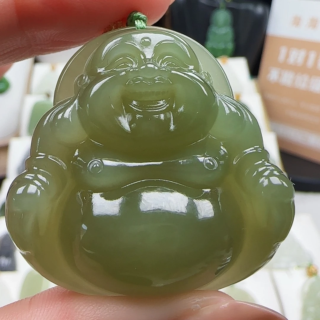 那***_和田玉未镶嵌颈饰