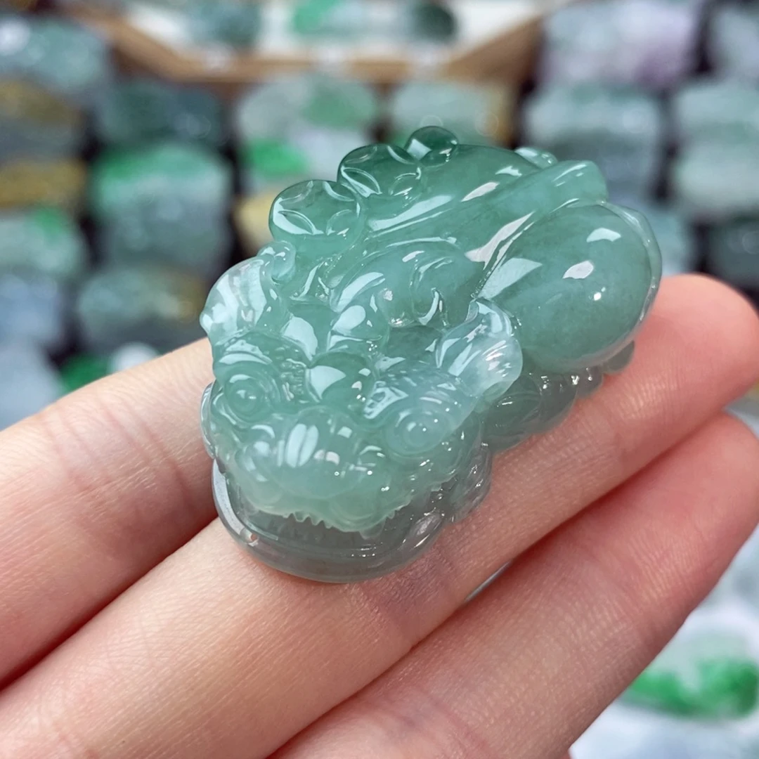 翡翠未镶嵌颈饰天然