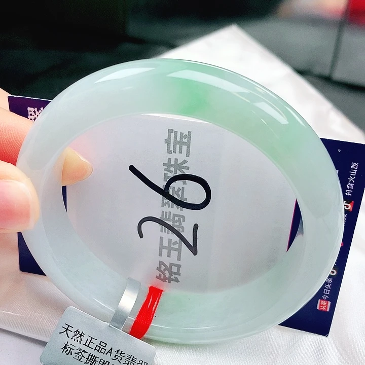 翡翠未镶嵌手镯缅甸天然a货翡翠手镯