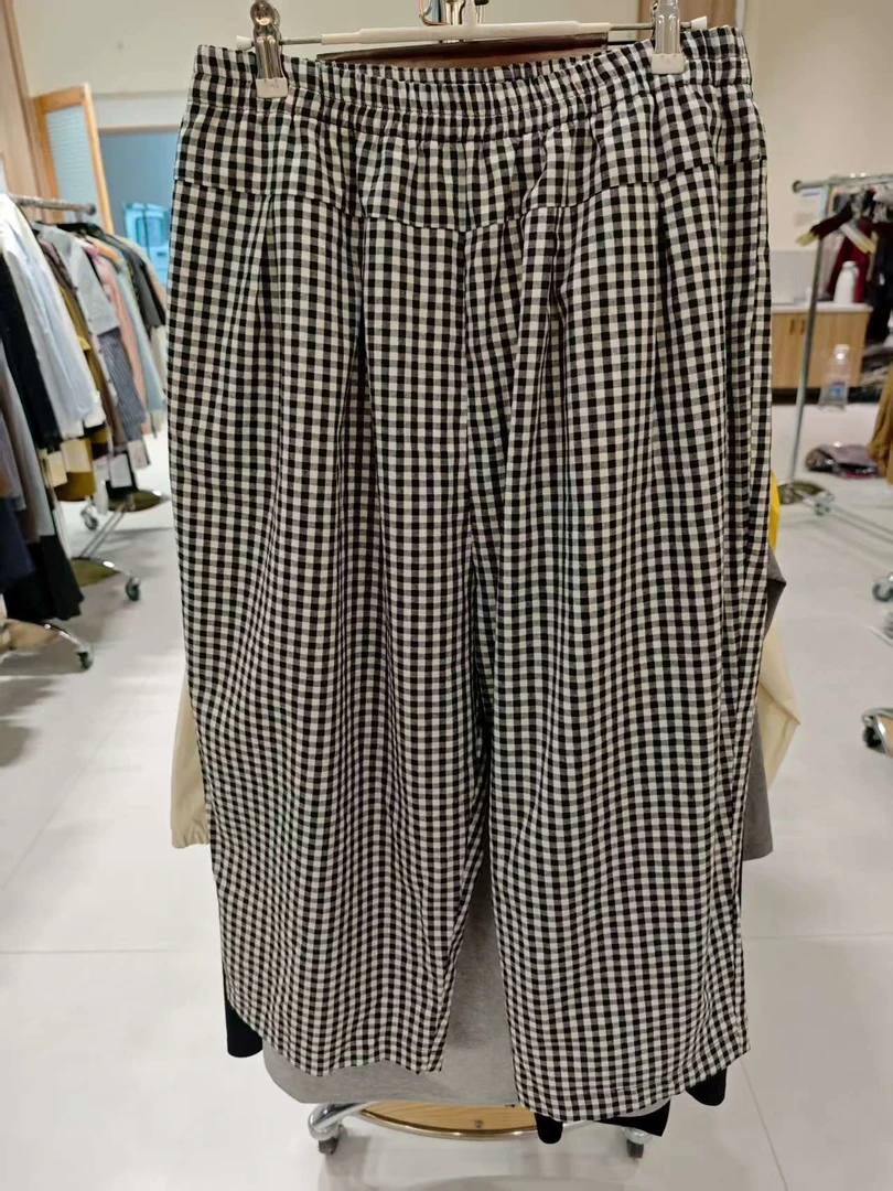 定制不支持7天无理由-格子裤7516