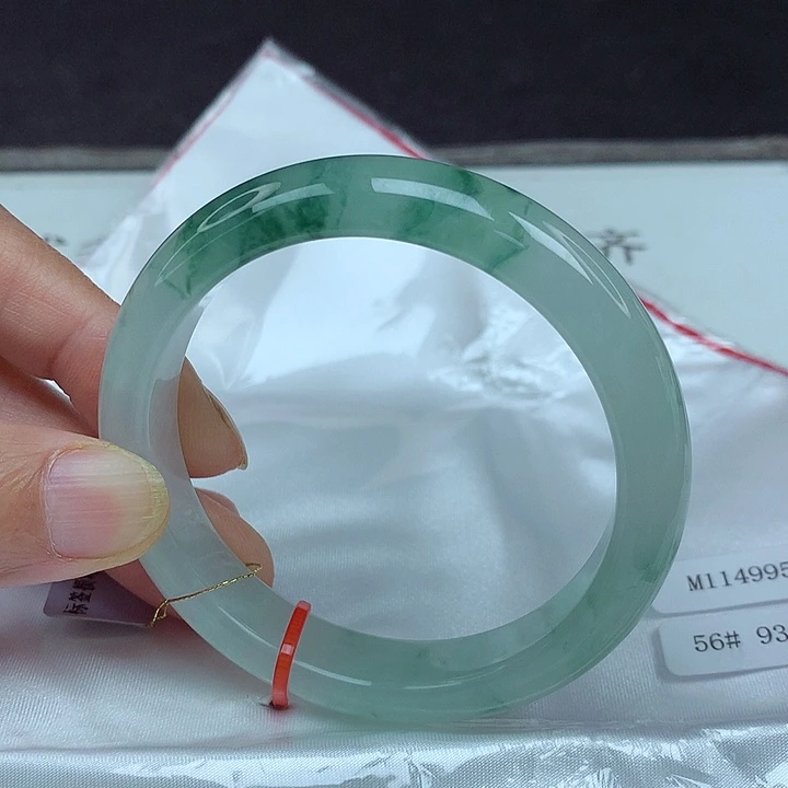 翡翠未镶嵌手镯56圈4995