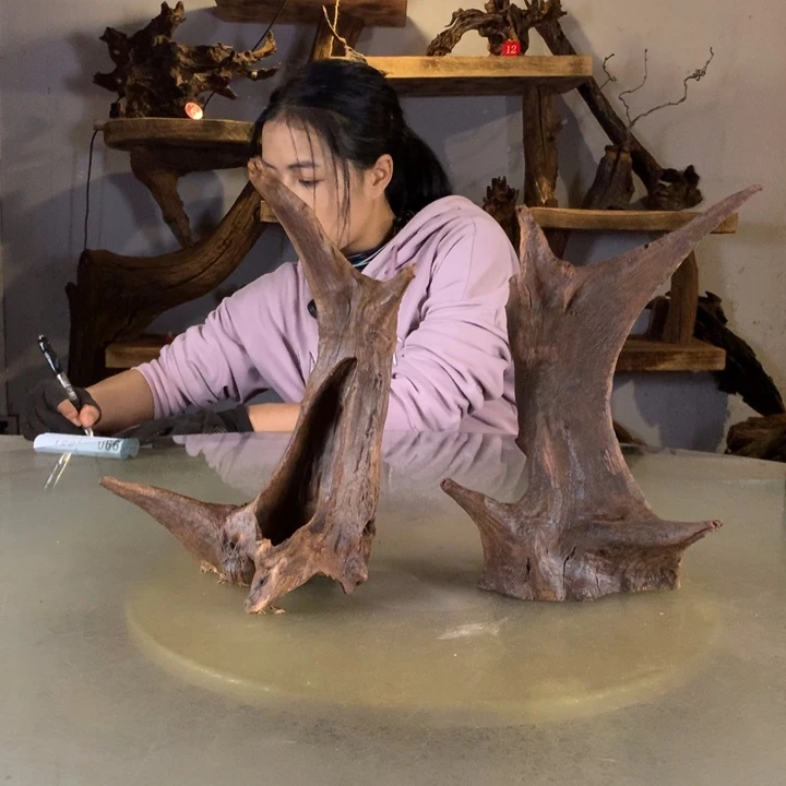 陶***竹天然的云南紫柚木会黄水