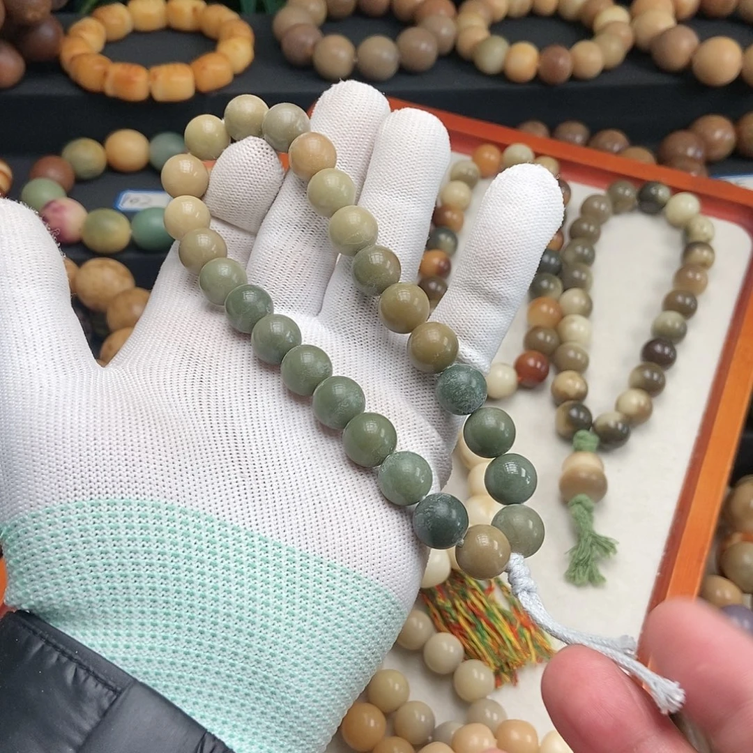 菩提根/象牙果吊坠小绿手持12mm