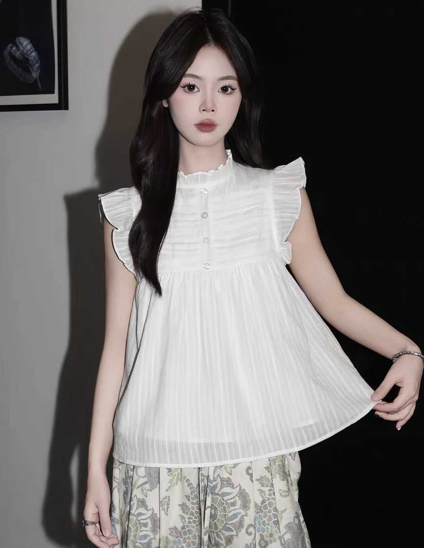 飞飞袖上衣女宽松显瘦衣服HC0009