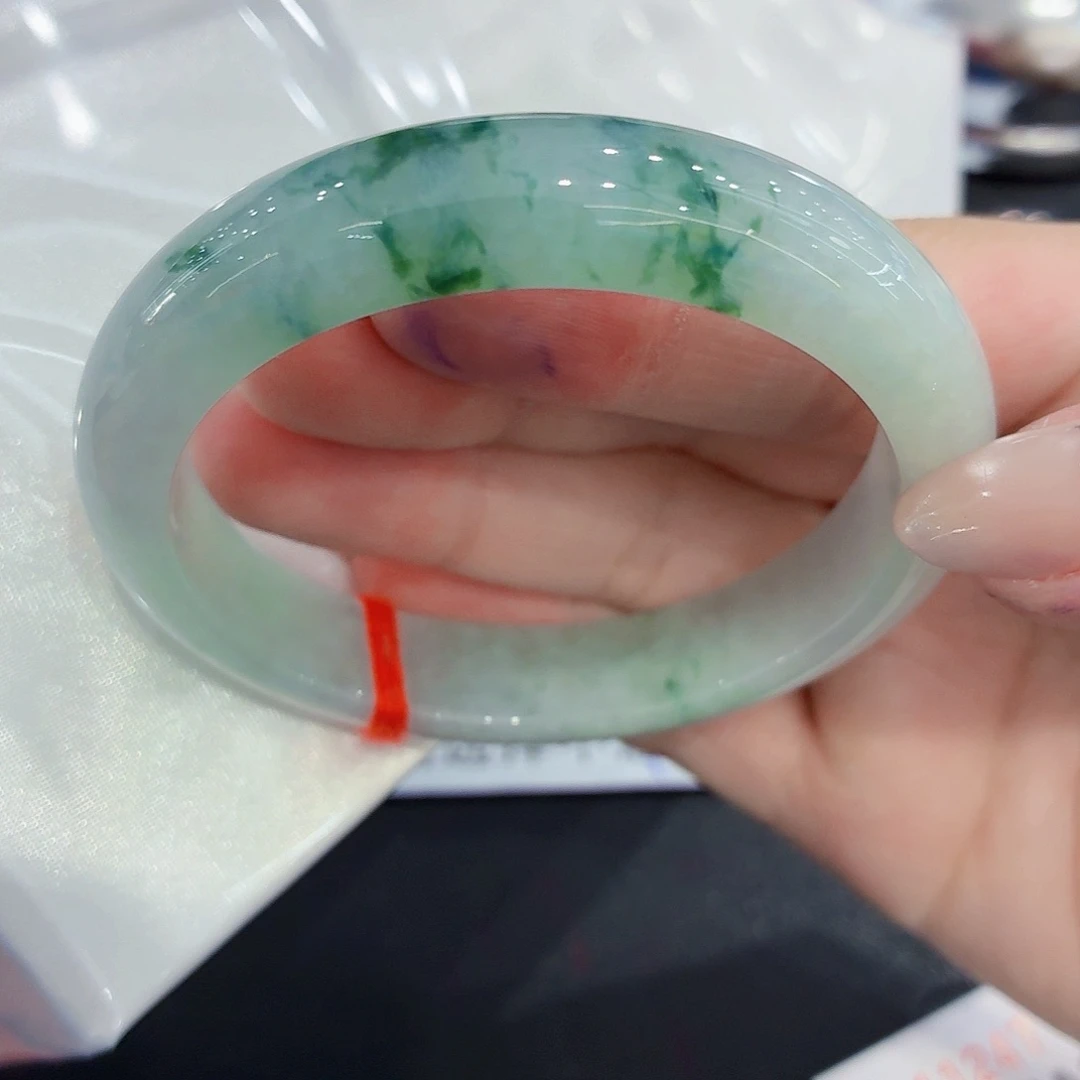 翡翠未镶嵌手镯翡翠56圈口（强推）