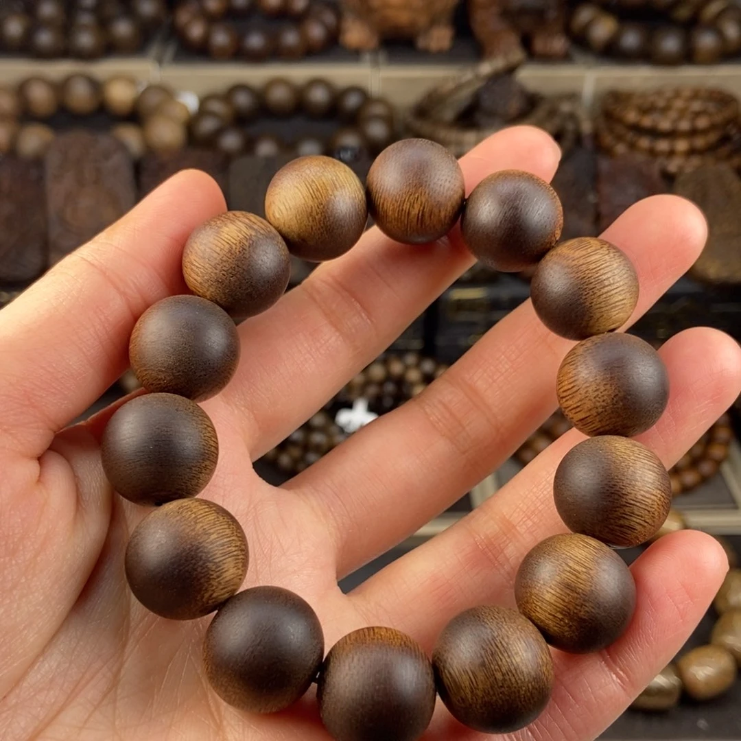 沉香手串简*Q越南芽庄白棋楠