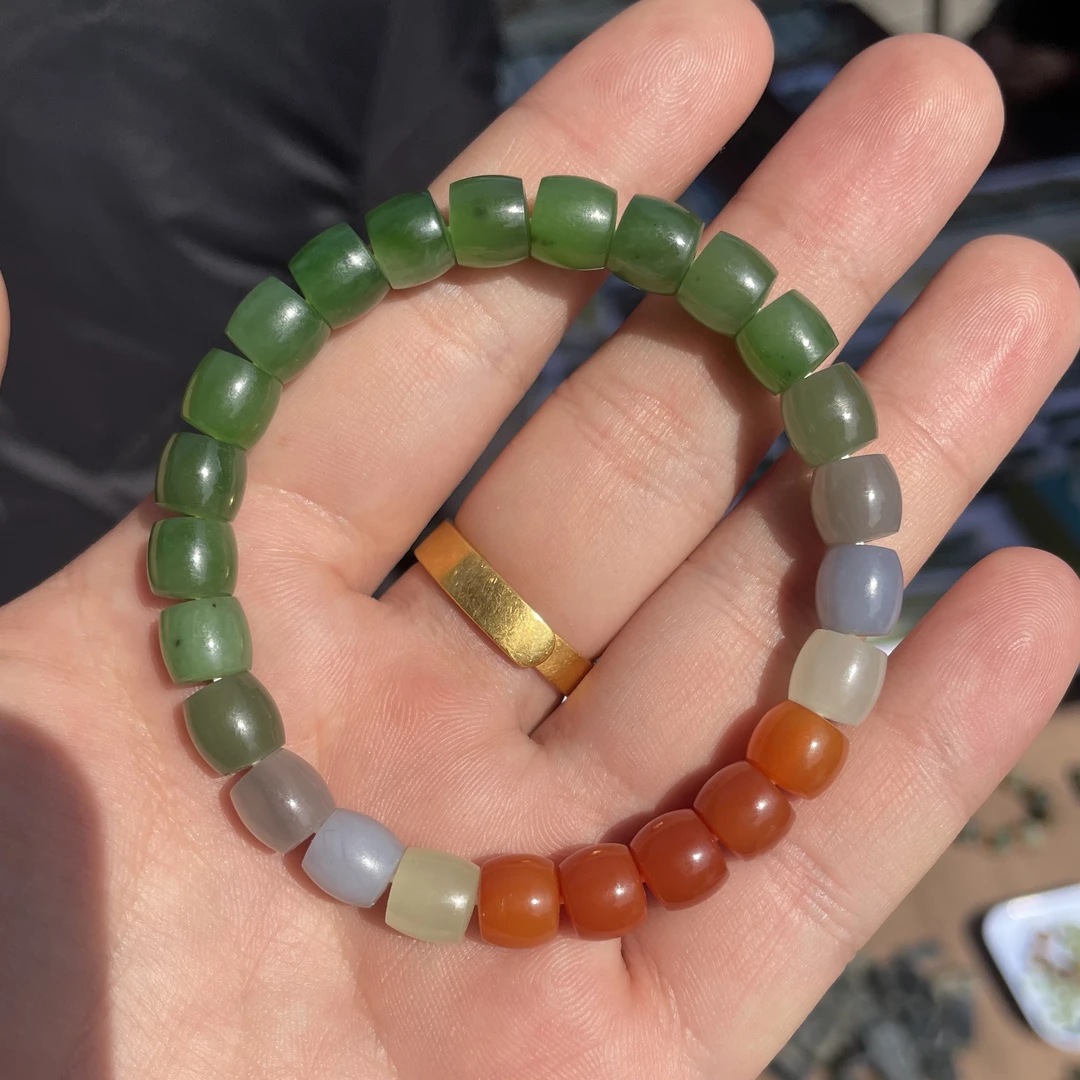 和田玉多宝直切手串