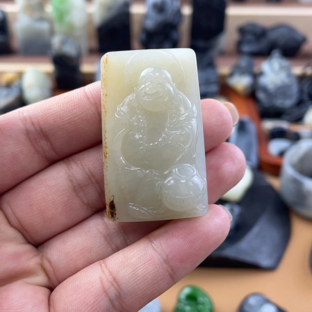 和田玉未镶嵌挂件