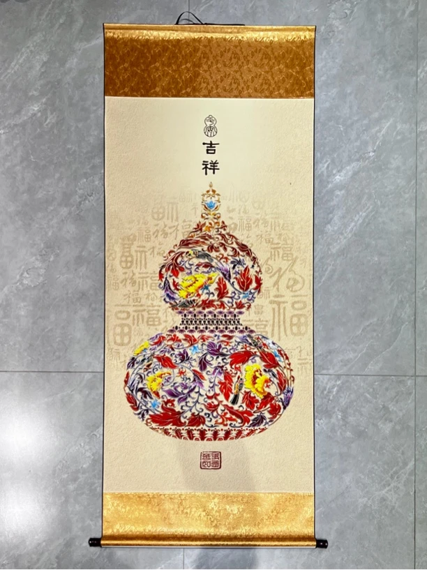 《珐琅葫芦》170-73装饰画客厅背景墙装饰画WH