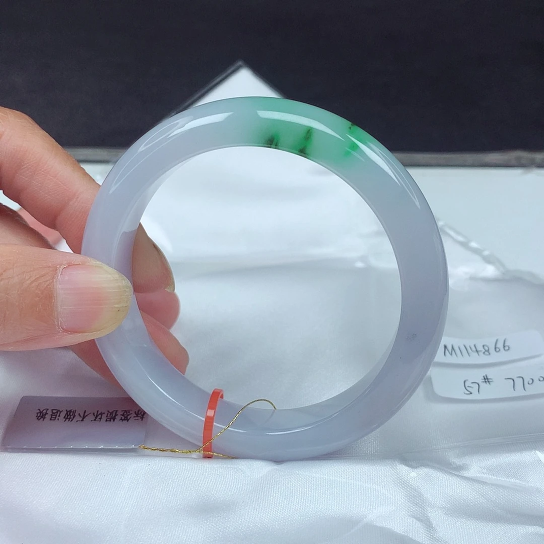 未镶嵌手镯翡翠57圈4866