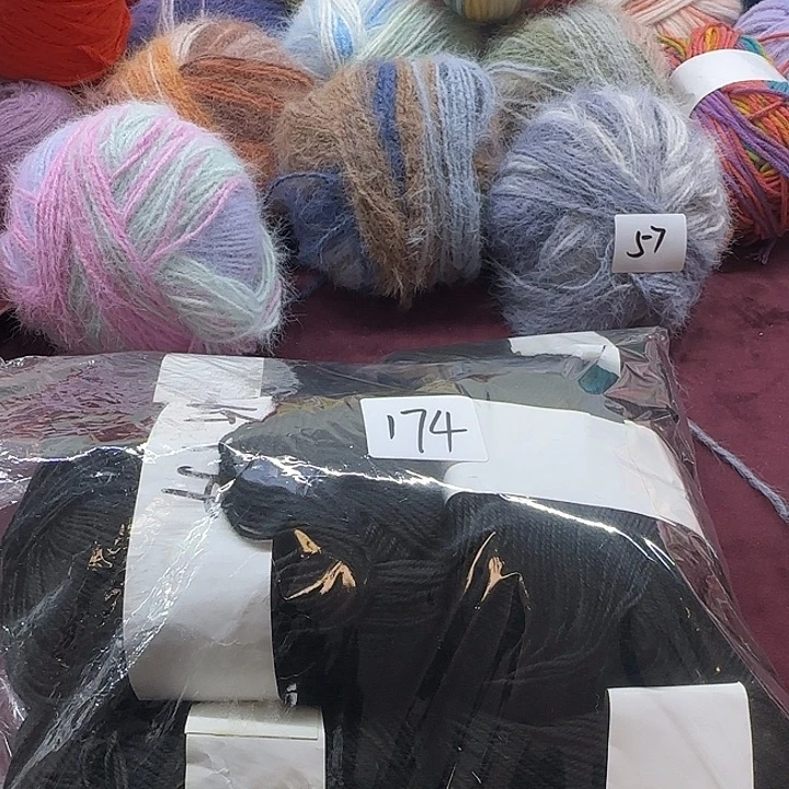 纯色黑色羊毛混纺 174