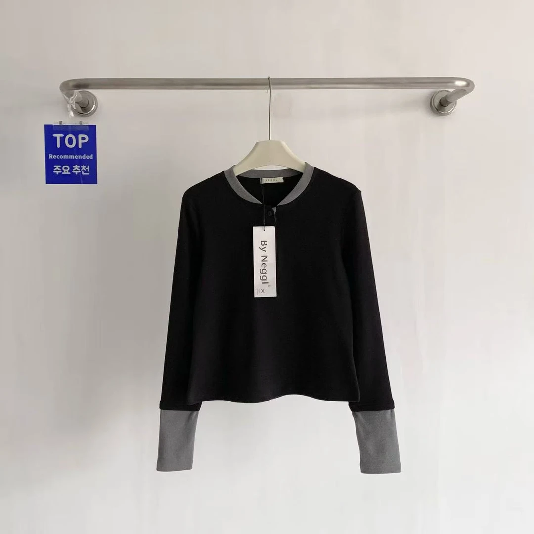 【秋冬打底】磨毛抓绒长袖T百搭