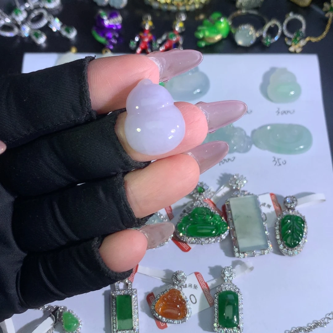 裸石翡翠紫翡葫芦