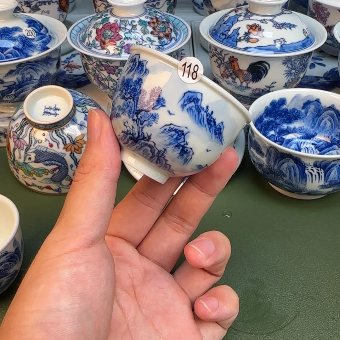 彦祖纯手工手绘茶具118
