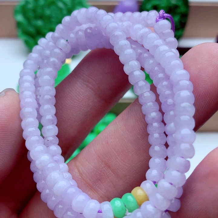 翡翠未镶嵌毛衣链