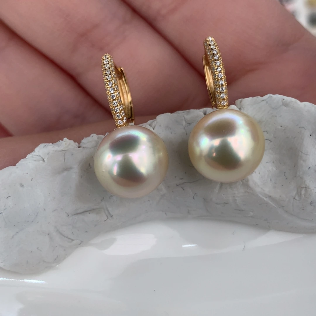 定制海水珍珠未镶嵌裸珠干枯11-12