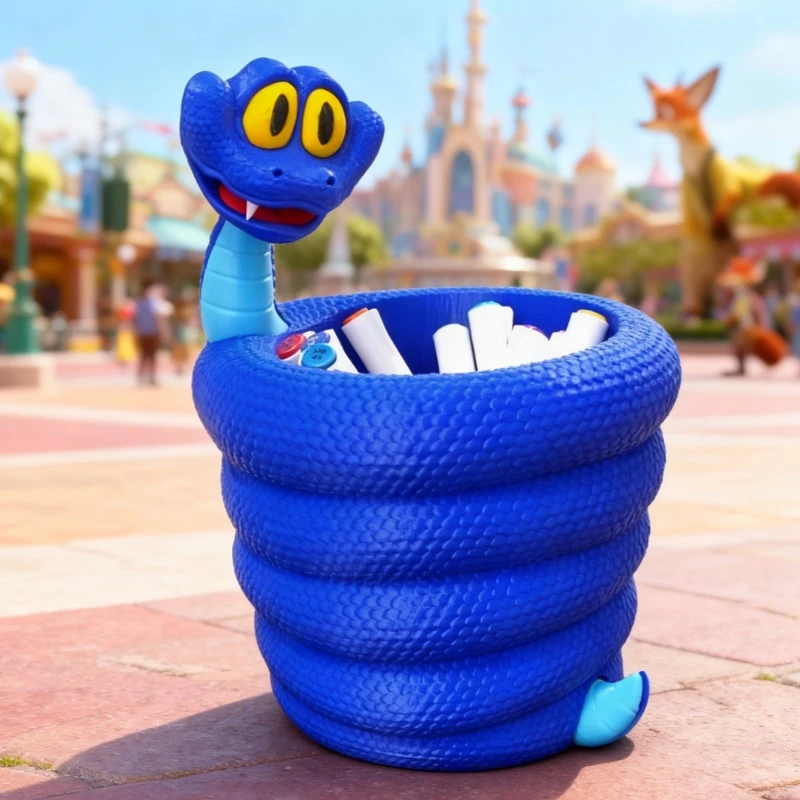 盖瑞一条蛇爆米花桶笔筒盖瑞蛇疯狂动物城2周边
