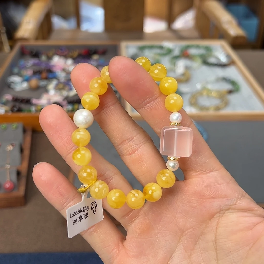 蜜蜡未镶嵌手串蜜蜡