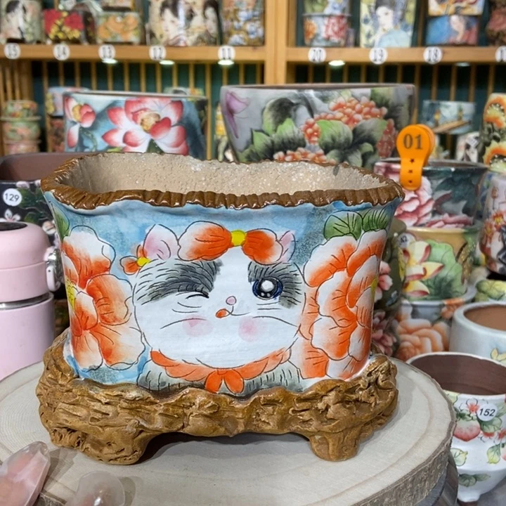 红陶景德镇艺术手绘作品