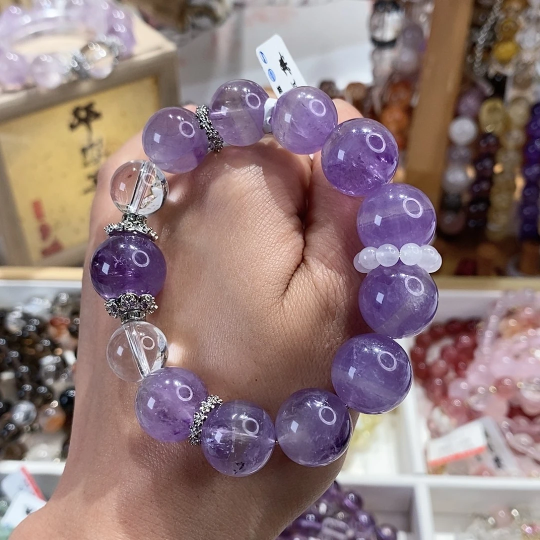 水晶手链未镶嵌G3397单圈颜色微差