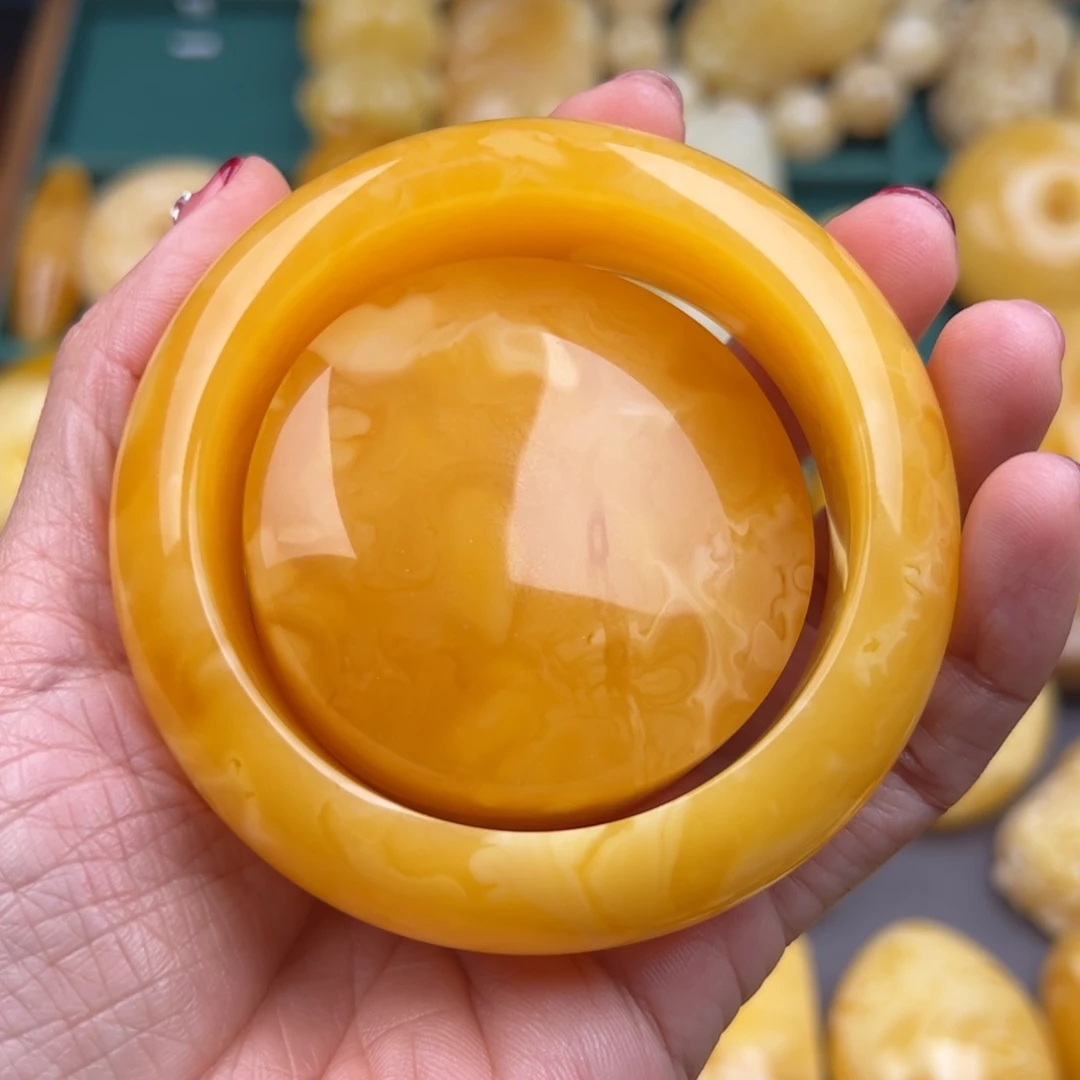 琥珀颈饰未镶嵌纯天然琥珀蜜蜡无忧化