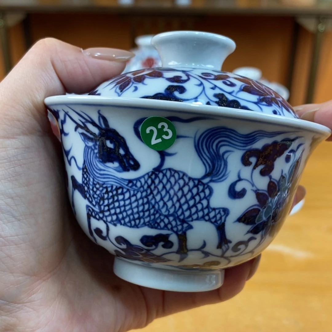 手绘现代茶具非古董