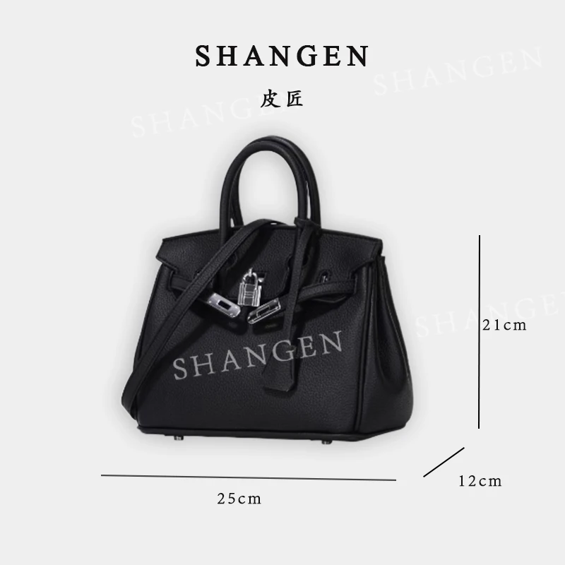 【尚恩CC】GQ-8901-黑色-【中】轻奢时尚女士新款手提斜挎包