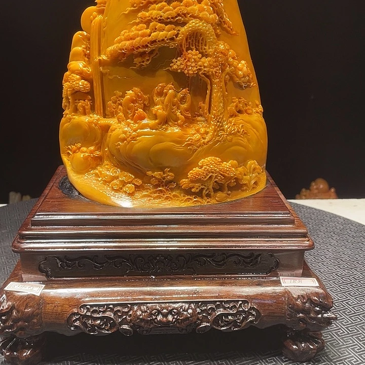 用***6寿山石山水画作品
